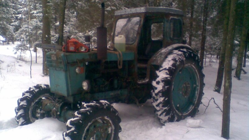Трактор т 40 ам зимой