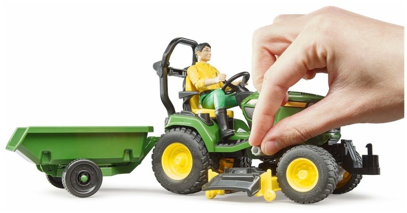 Bruder John Deere с прицепом 62-104