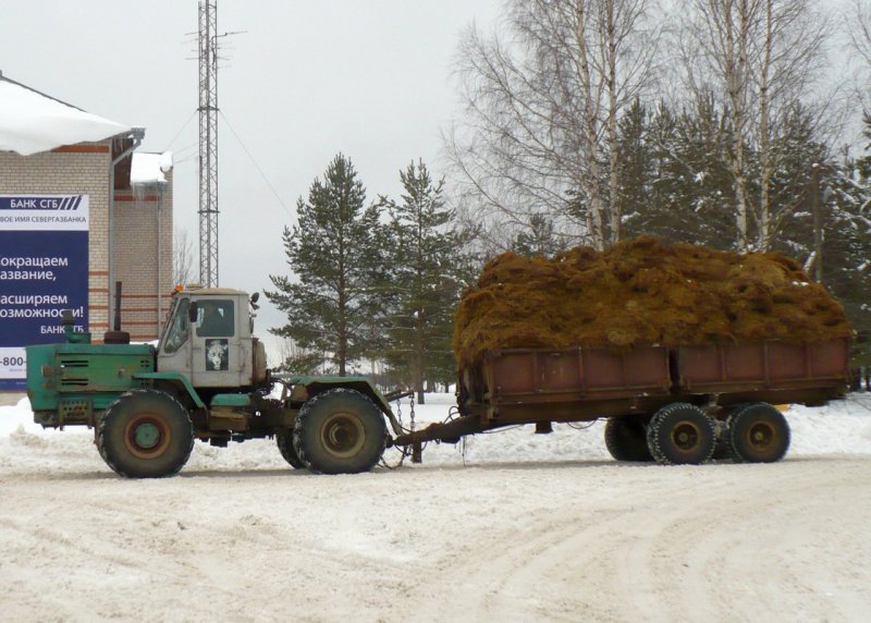 Т-150к с прицепом 1птс-9