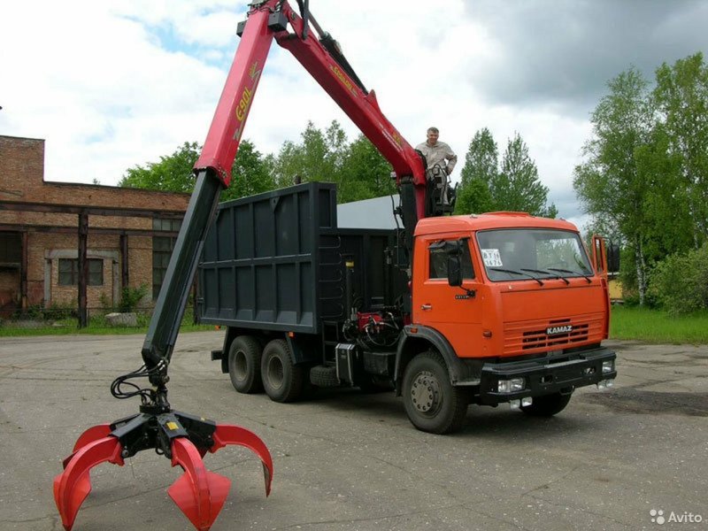 КАМАЗ металловоз грейфер