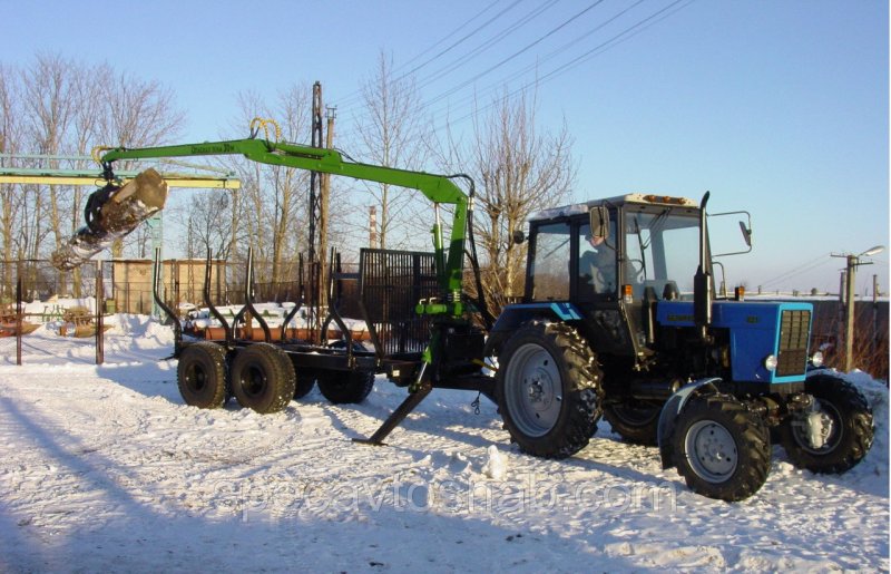 МТЗ 1221 С лесовозом