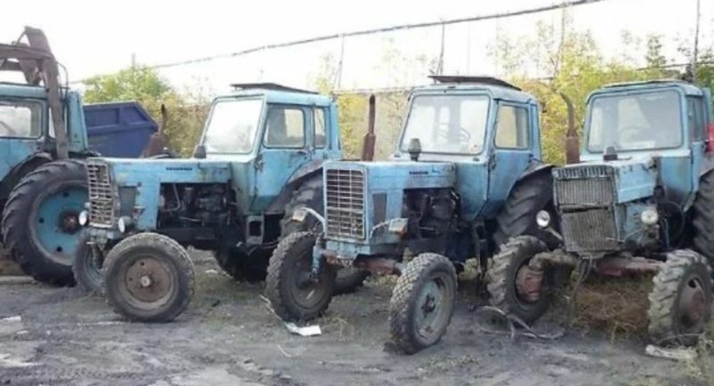 МТЗ 80 трактор Колхозный