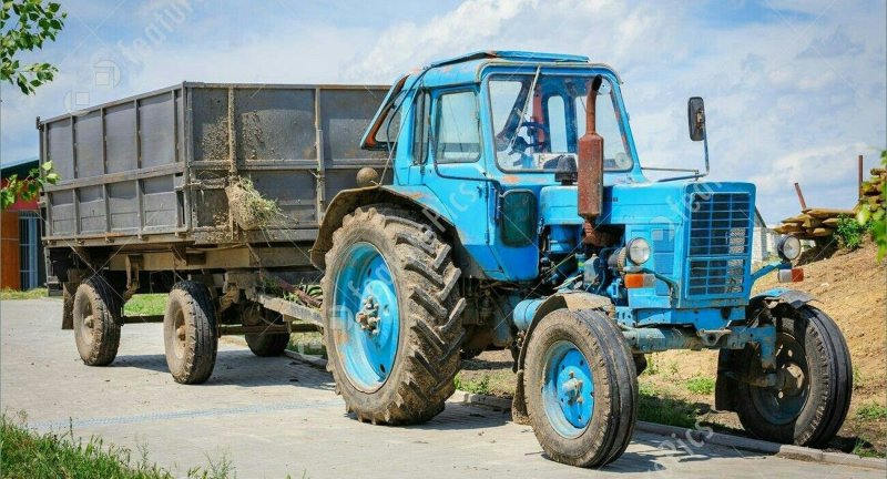 МТЗ-50 трактор с прицепом