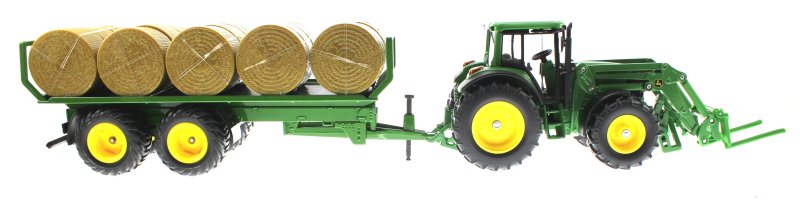 Siku трактор John Deere с прицепом для КИП сена (1:32) 3862