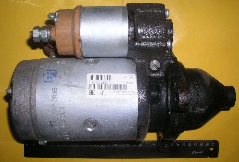 Стартер 7402.3708 24в 5.2 КВТ бендикс