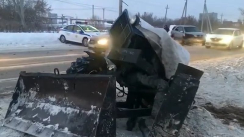 Авария с трактором в Башкирии