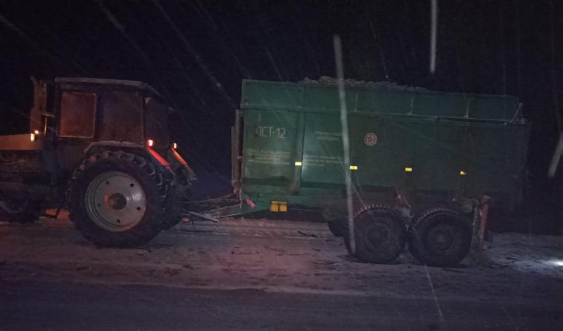 Авария в Воронежской области машина и трактор