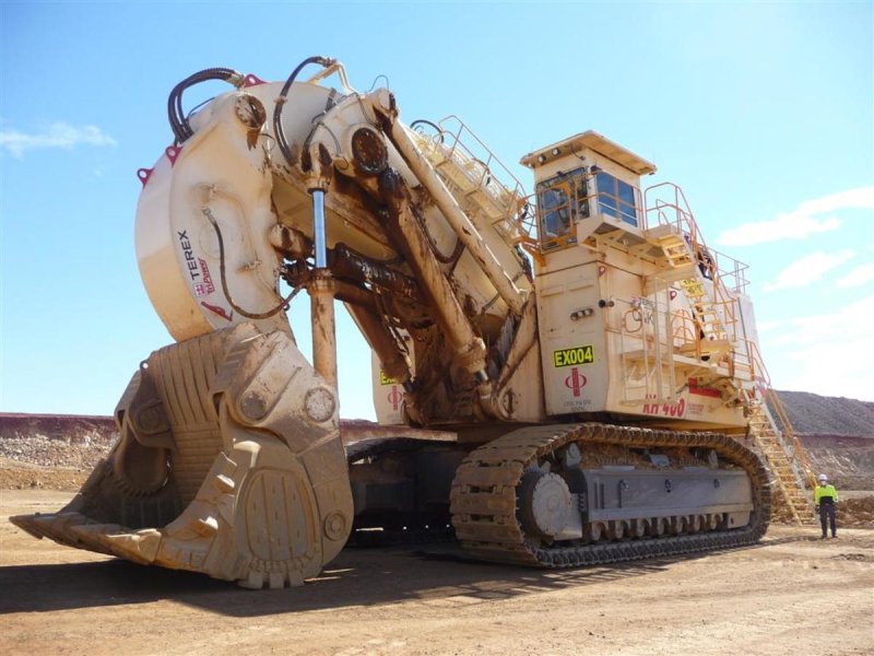 Terex rh 400 самый большой экскаватор в мире