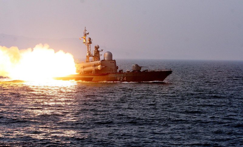 Боевые стрельбы кораблей ТОФ