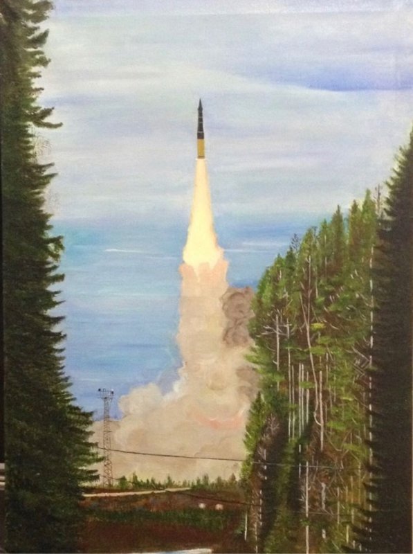 Ракета картины советских художников