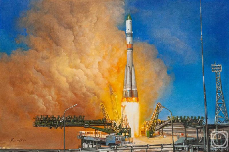 Запуск ракеты Союз