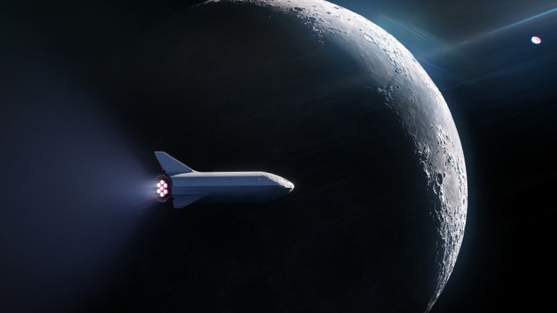 Starship SPACEX В космосе
