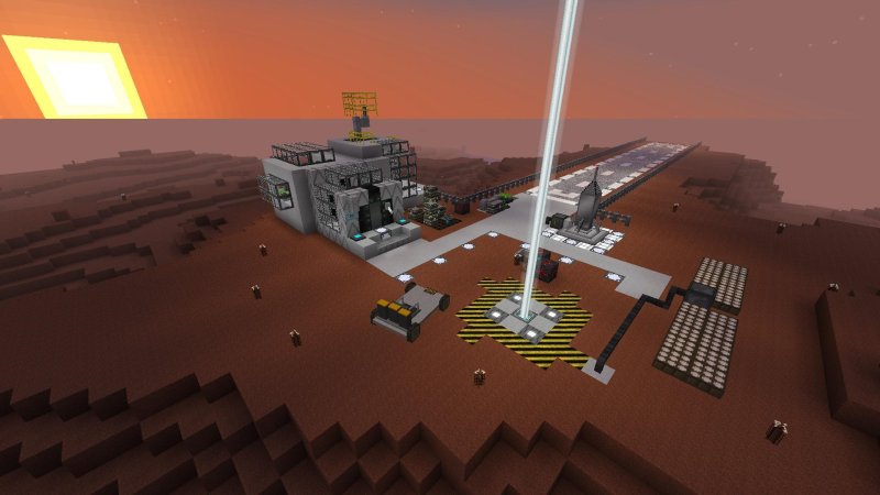 Мод Galacticraft Марс