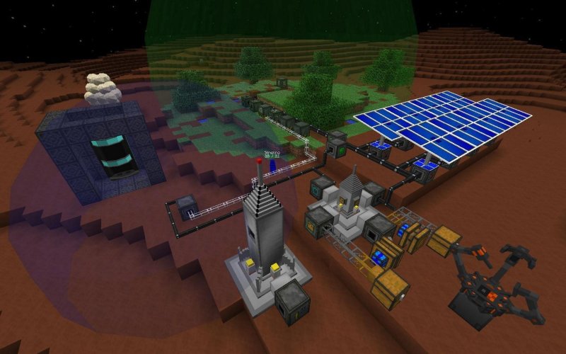 Солнечная панель Galacticraft крафт