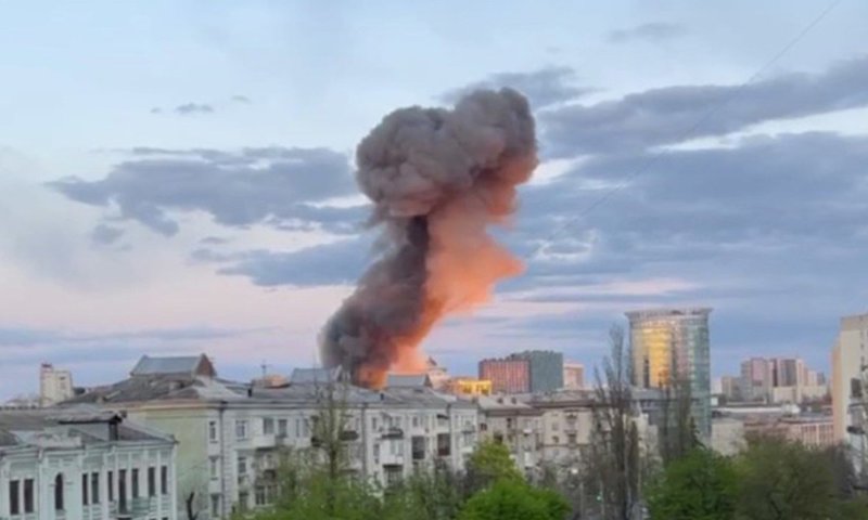 Ракетный удар по Киеву 2022