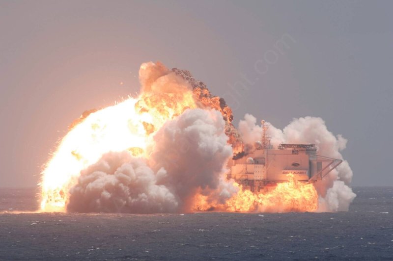 Зенит-3 морской старт взрыв ракеты
