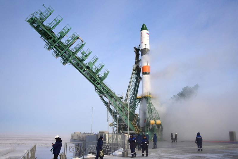 Ракета на космодроме Байконур