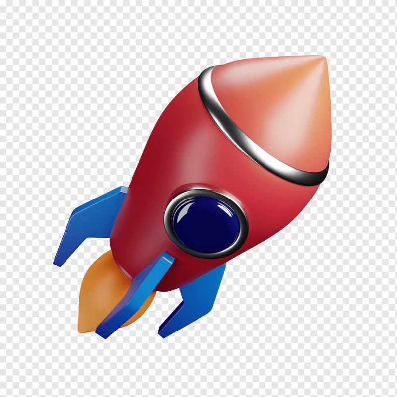 Ракета 3d иконка