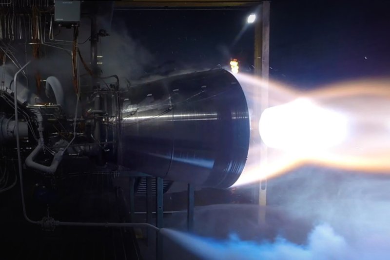 Blue Origin raketa двигатель испытания