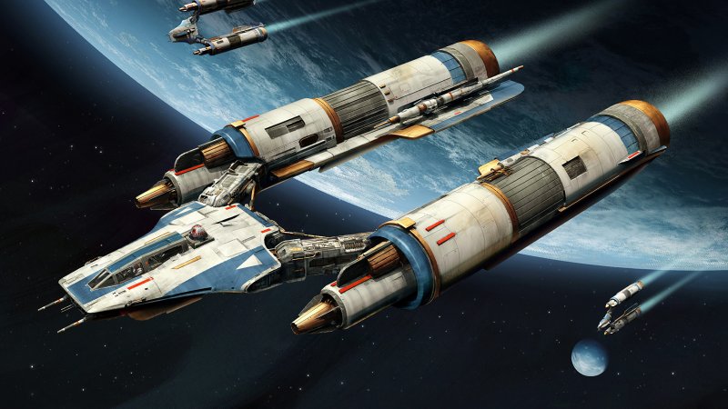 Star Wars звездолет y-Wing концепт арт