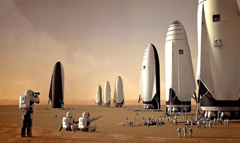 Космический корабль Илона маска Старшип
