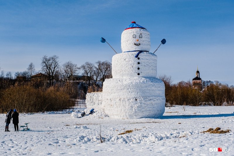 Самый большой Снеговик в Перми