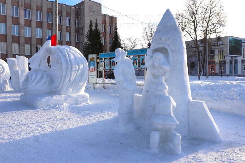 Снежные фигуры Кандалакша