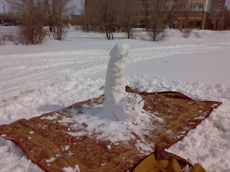 Член из снега