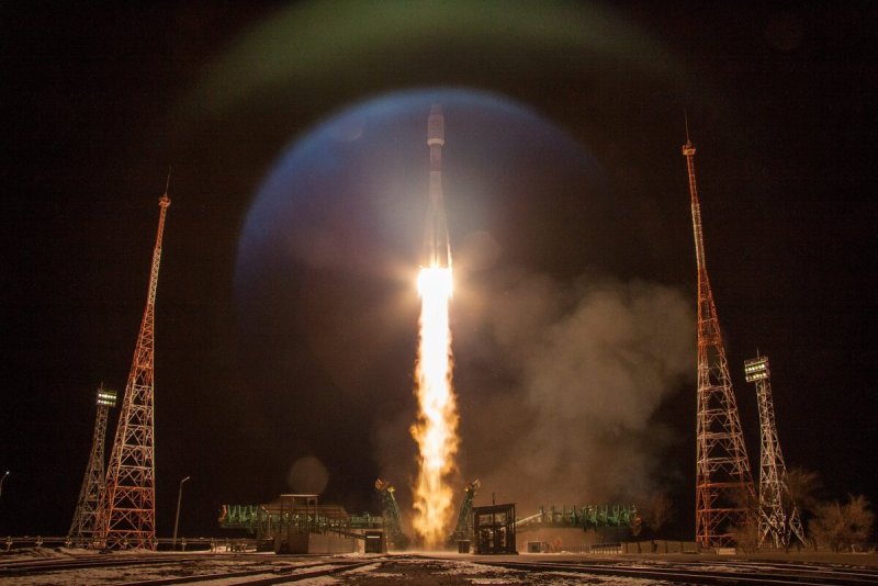 Ракета на космодроме Байконур
