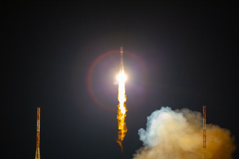Пуск ракеты с космодрома