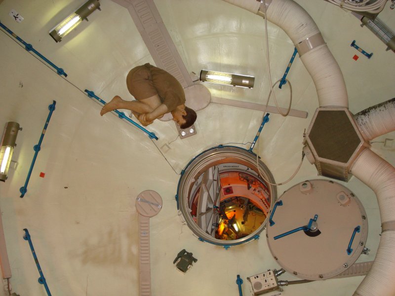 Модель космической ракеты изнутри