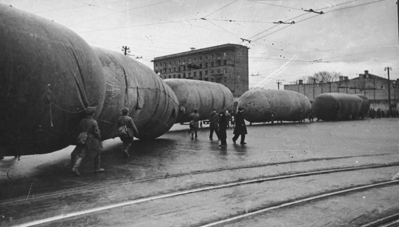 Аэростаты в Москве 1941