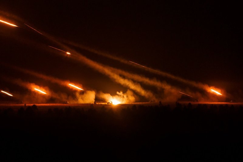 Система залпового огня град ночные стрельбы