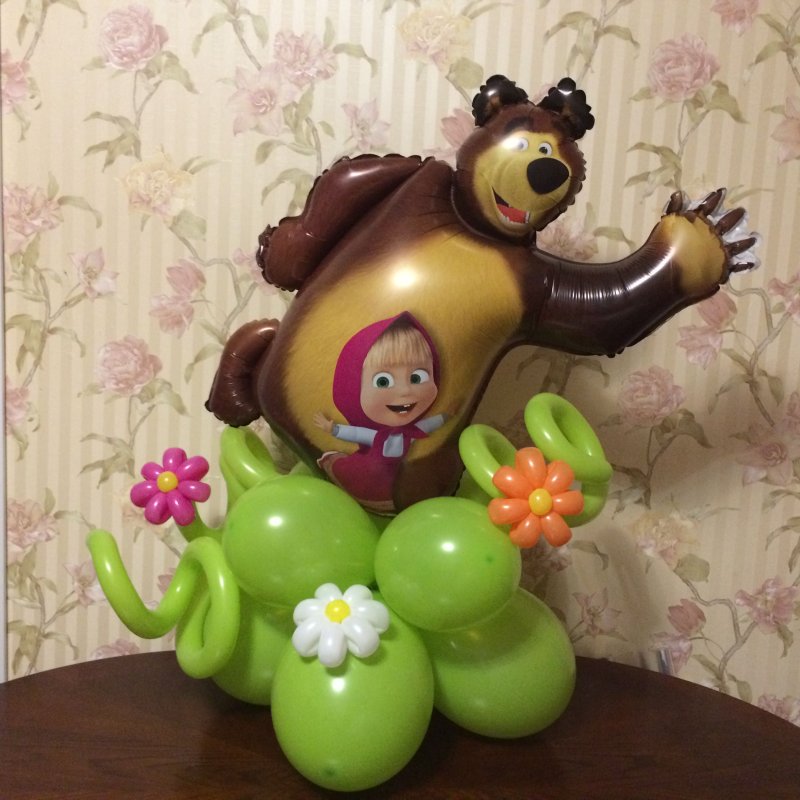 Шары Маша и медведь