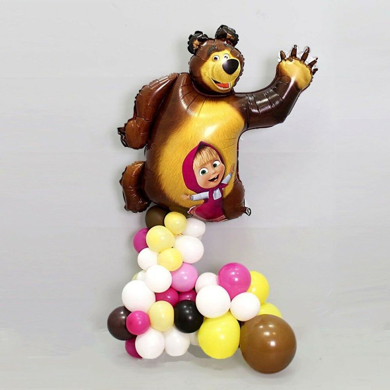 Фольгированный шар Маша и медведь
