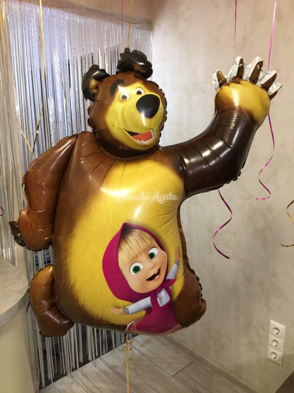 Фольгированная фигура Маша и медведь