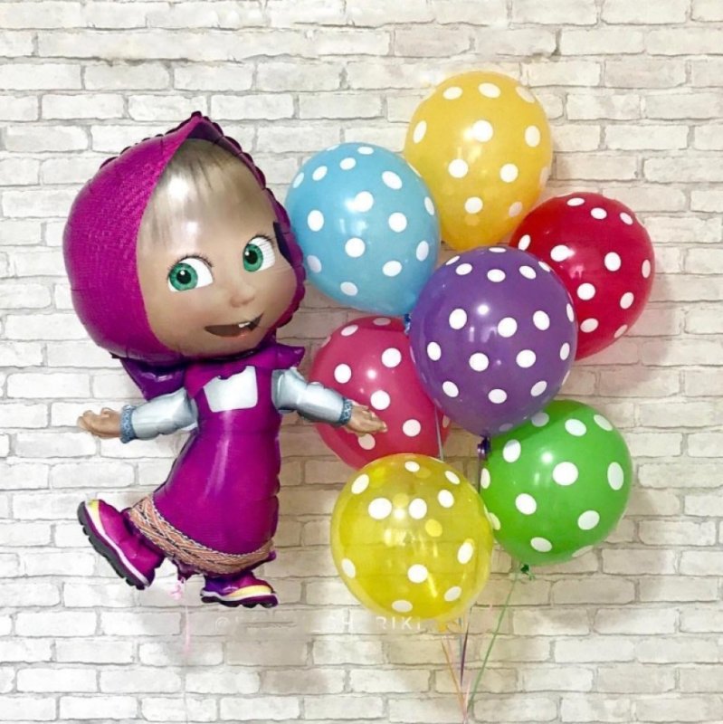 Шары Маша и медведь