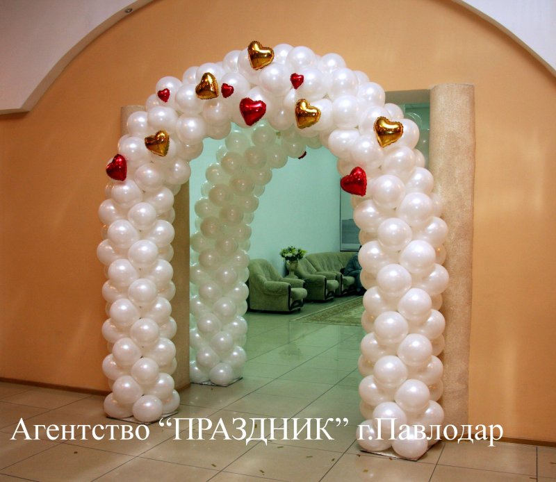 Свадебная арка из шаров