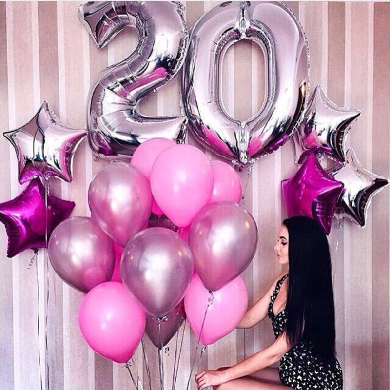 Композиция из шаров 20 лет