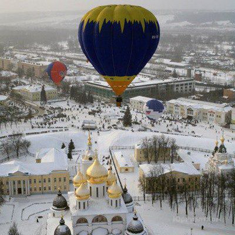 Воздушные шары зимой
