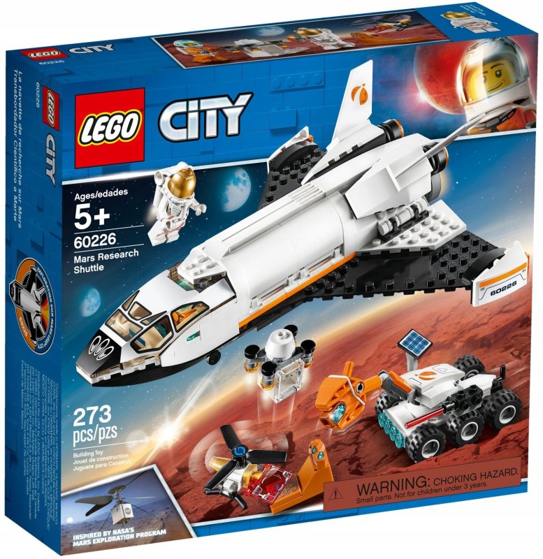 Конструктор LEGO City 60226 шаттл для исследований Марса