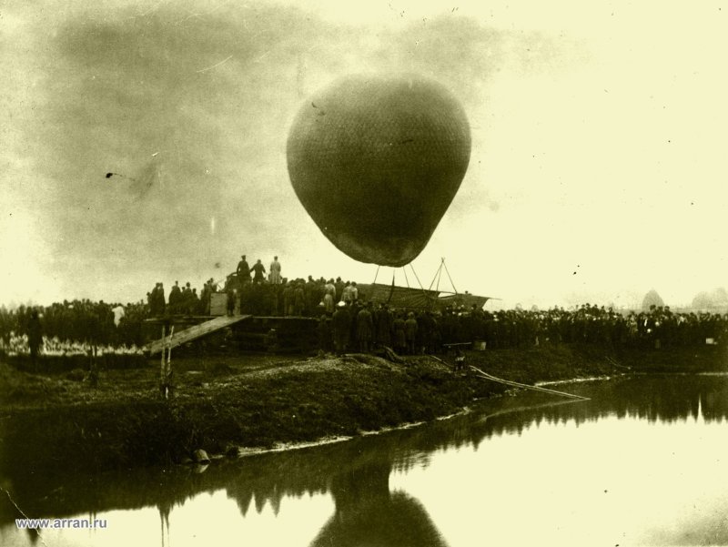 Полет Менделеева на воздушном шаре 1887