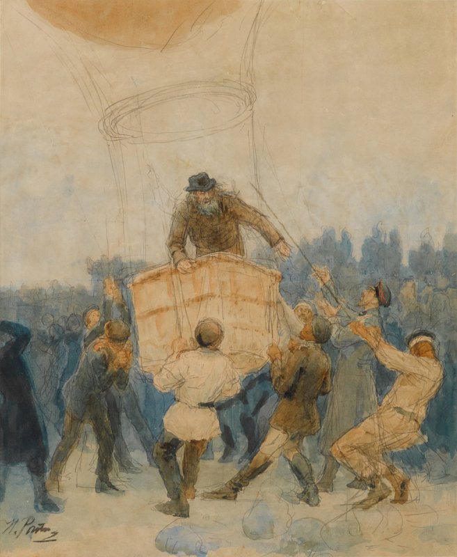 Полет Менделеева на воздушном шаре 1887
