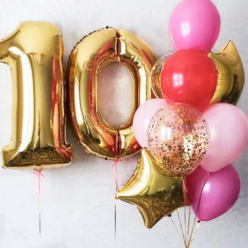 Шарики на 10 лет девочке