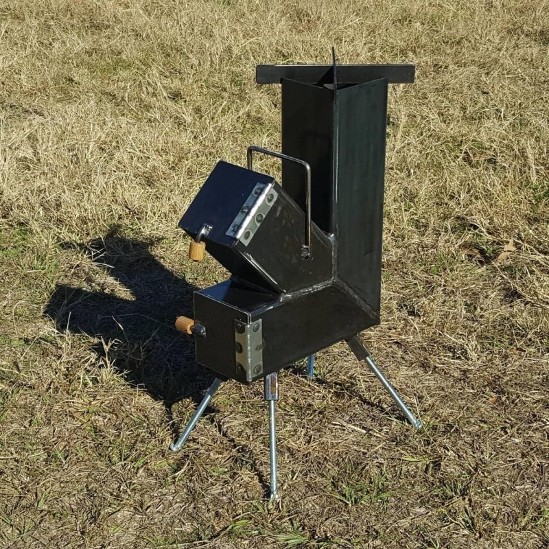 Ракетная печь 100x100