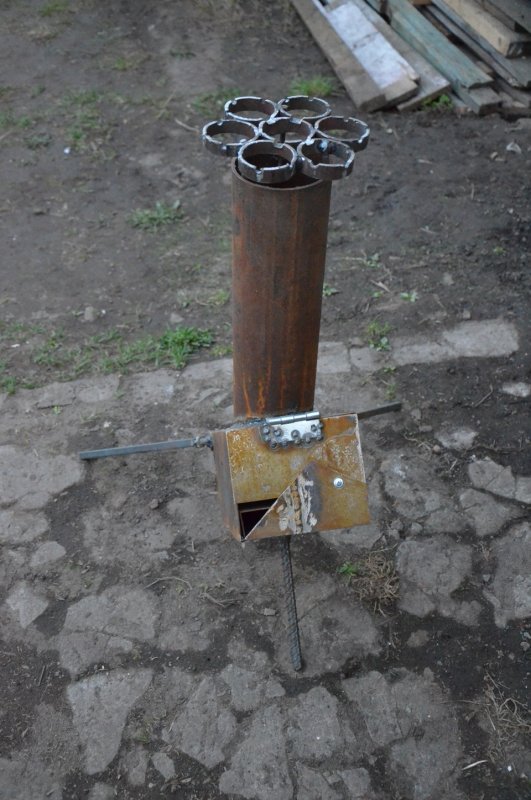 Ракетная печь 100x100
