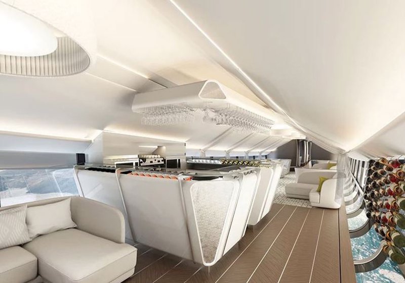 Дирижабль Airlander 10 внутри