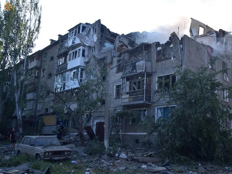 Разрушенные здания Украина