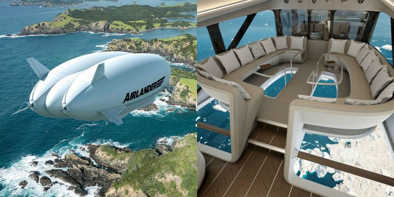 Дирижабль Airlander 10 внутри