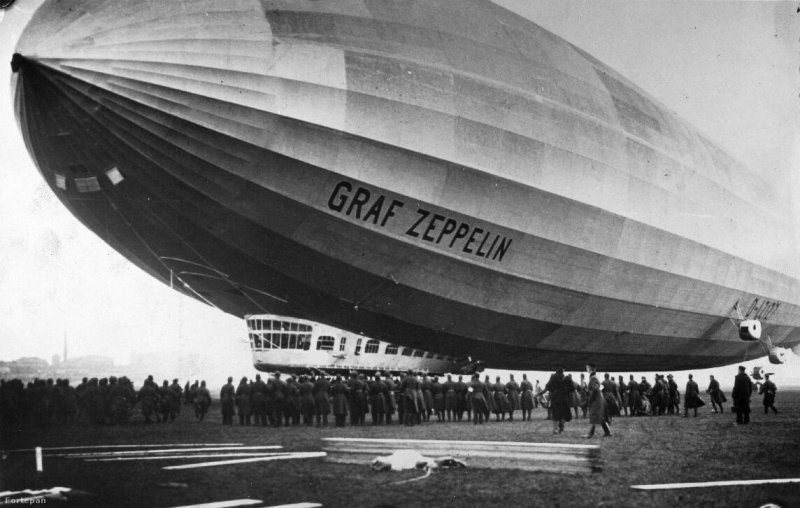Дирижабль LZ 127 Граф Цеппелин внутри